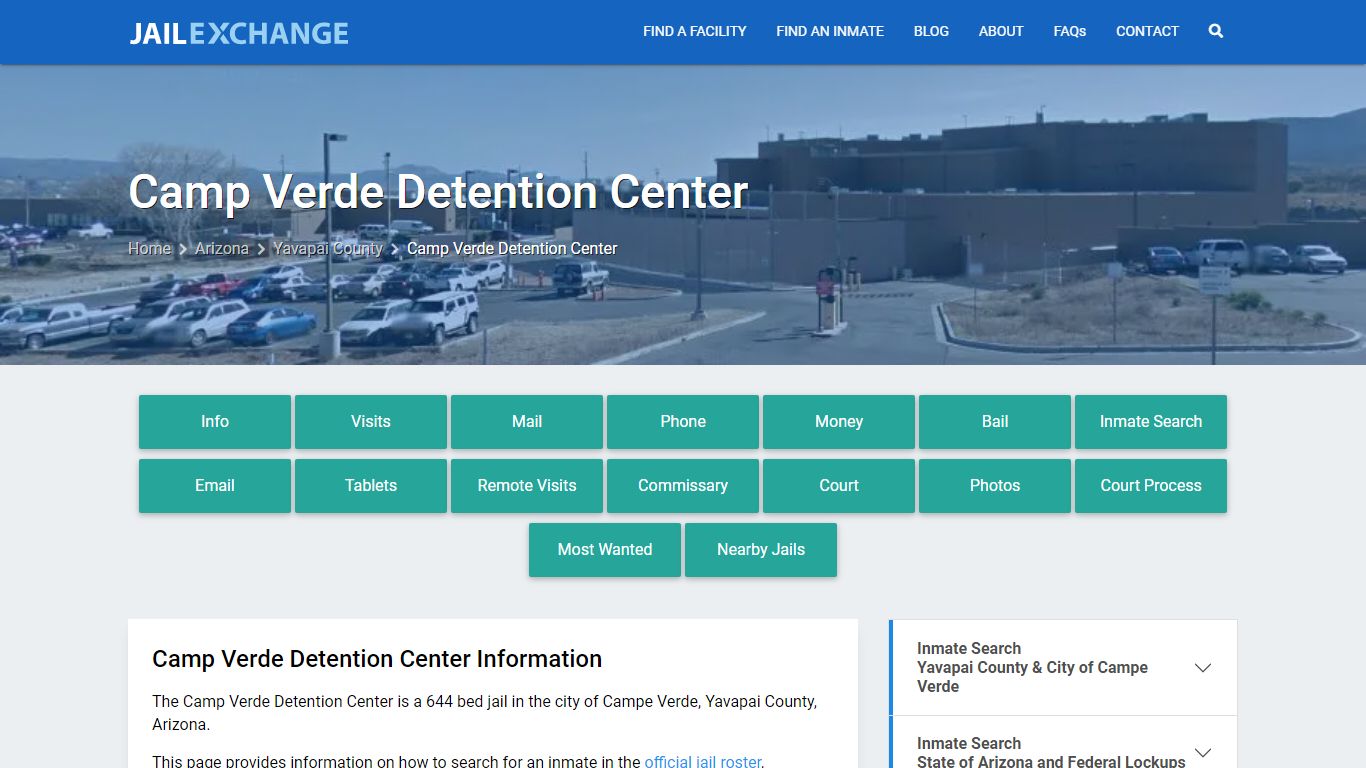 Yavapai County Jail - Camp Verde Detention Center AZ | Booking ...